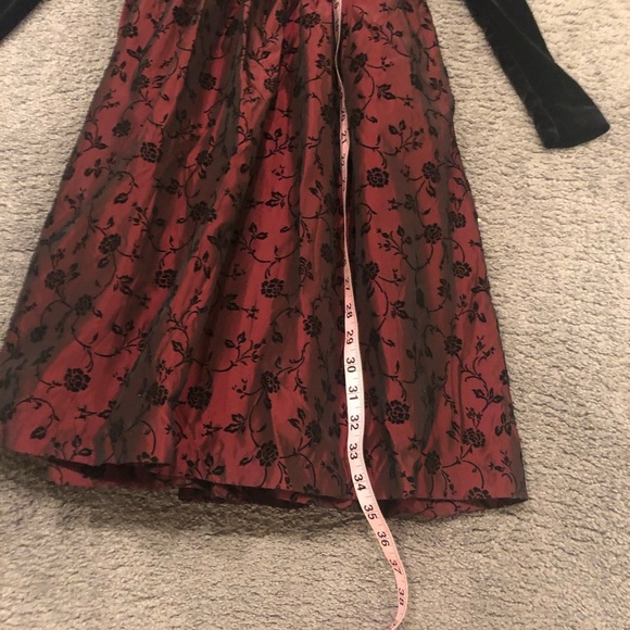 BONNIE JEAN GIRLS DRESS VINTAGE BLACK VELVET SZ 8 - Picture 5 of 9